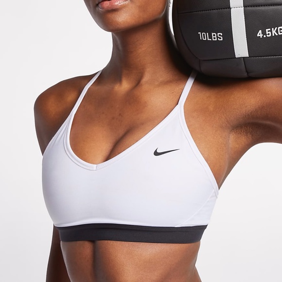 Nike Other - Nike White Indy Light-Support Sports Bra